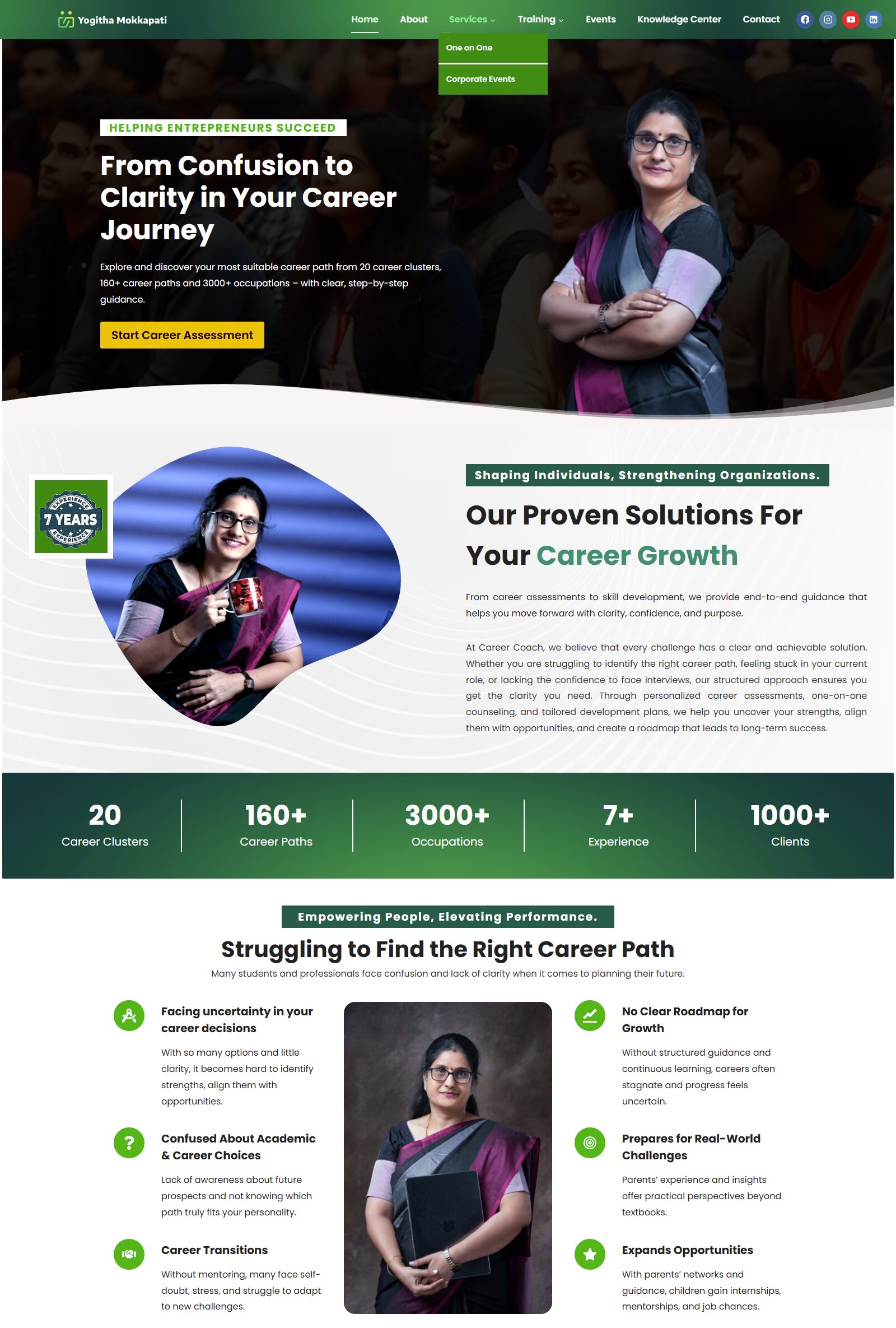 yogita mokkapati client website